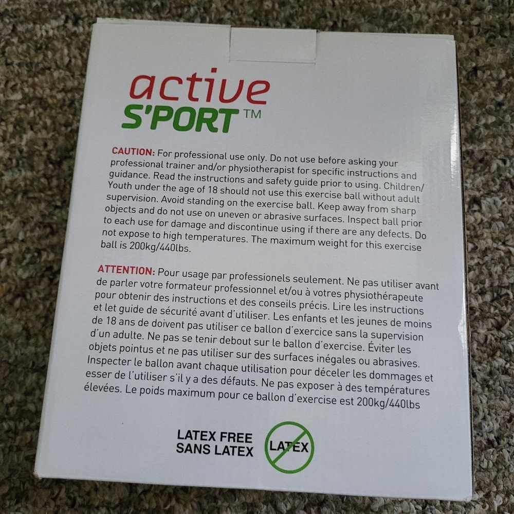 Active Sport Exercise Ball - Picture 3 of 3